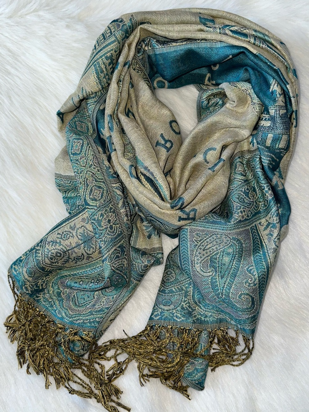 NWOT Scarf with Tassels